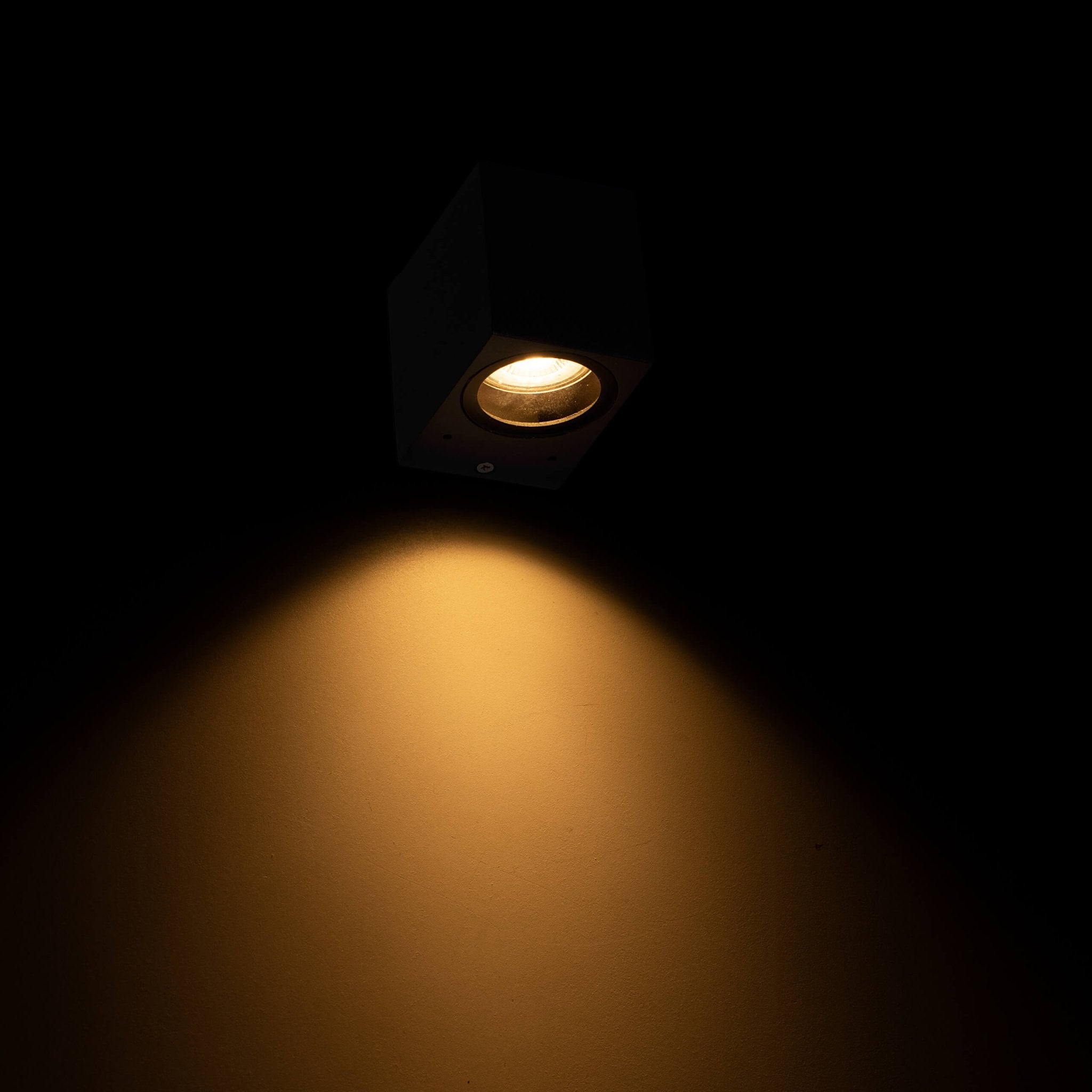 LED Wandlamp buiten met GU10 fitting - Rome - Vierkant - IP44 - Antraciet - LED.nl