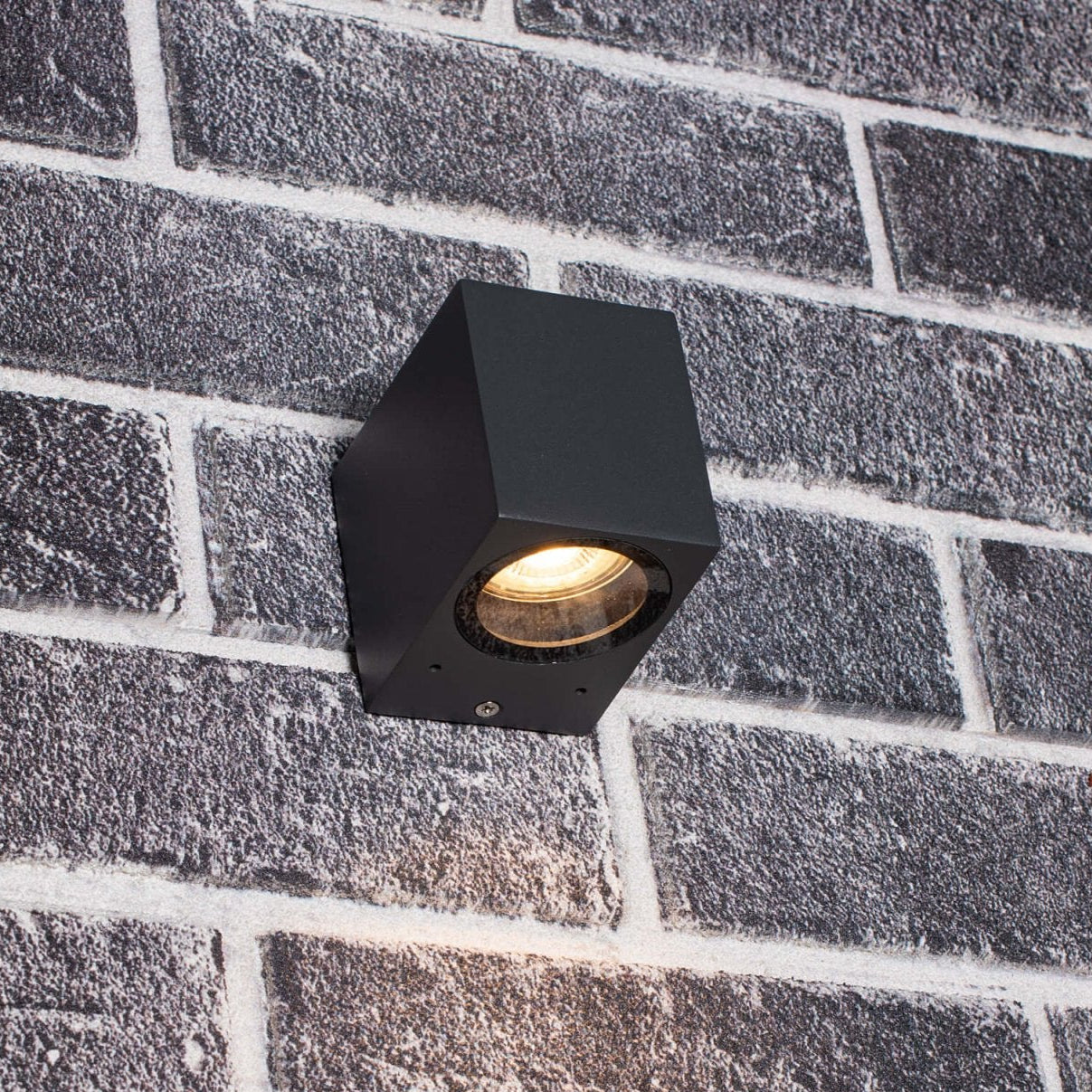 LED Wandlamp buiten met GU10 fitting - Rome - Vierkant - IP44 - Antraciet - LED.nl