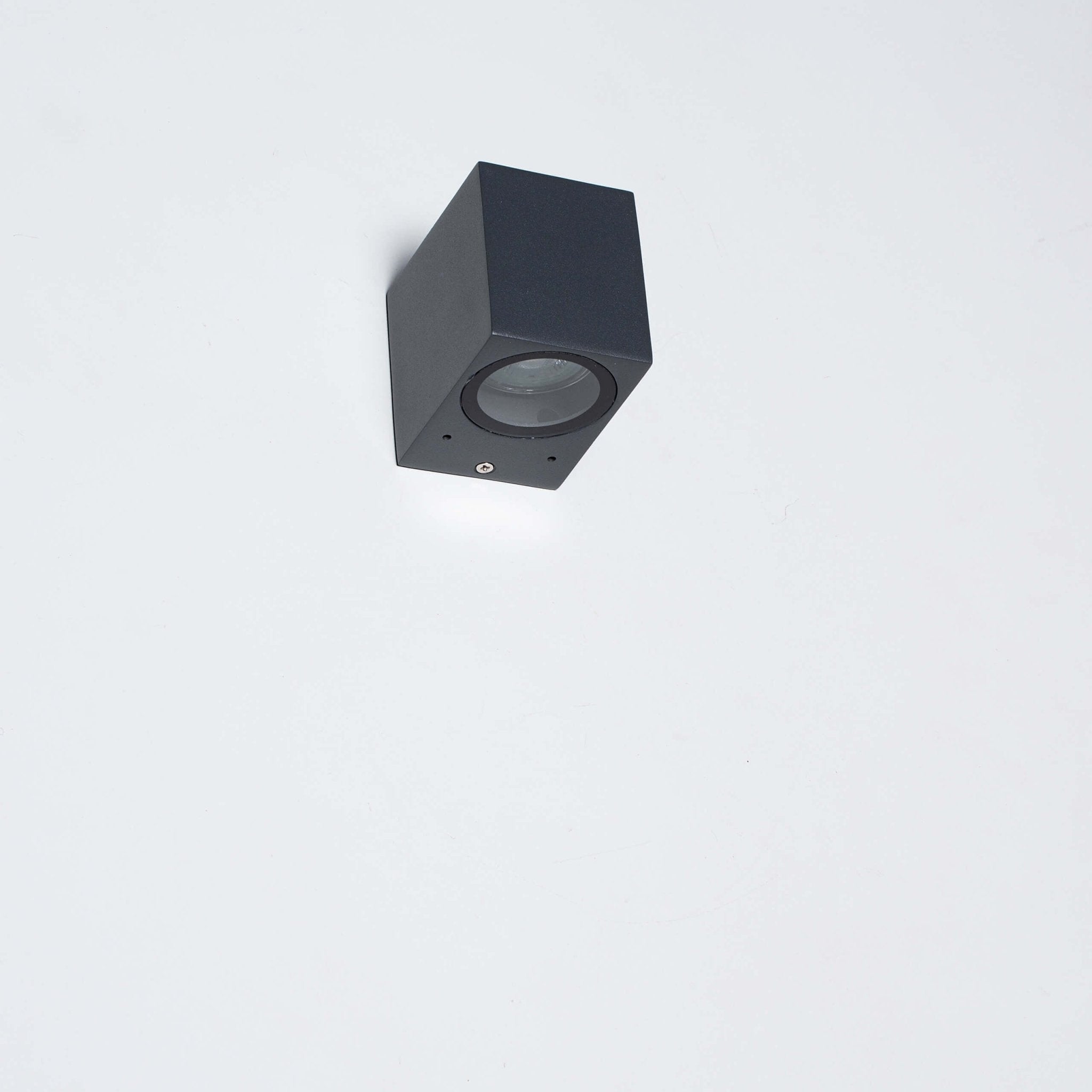 LED Wandlamp buiten met GU10 fitting - Rome - Vierkant - IP44 - Antraciet - LED.nl
