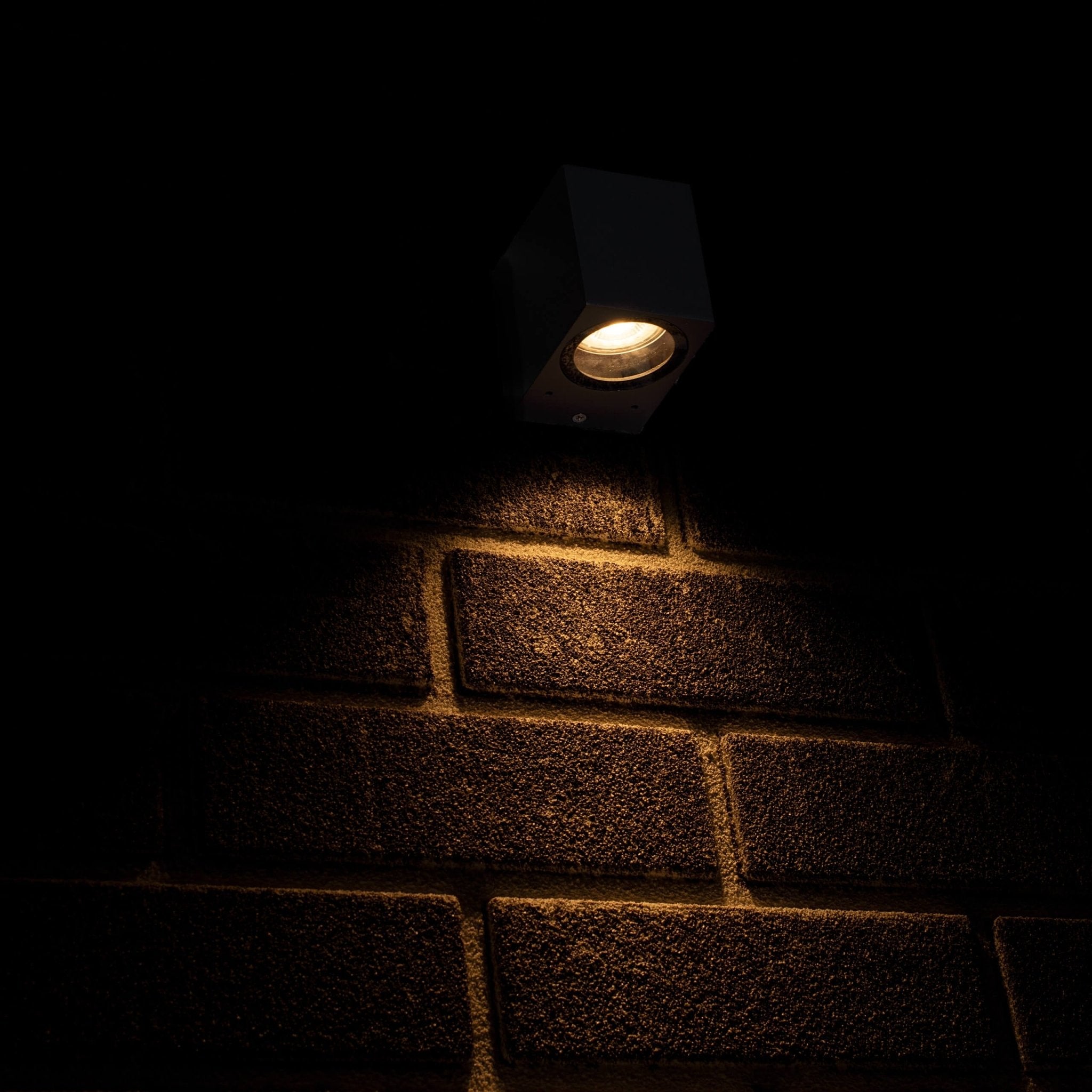 LED Wandlamp buiten met GU10 fitting - Rome - Vierkant - IP44 - Antraciet - LED.nl