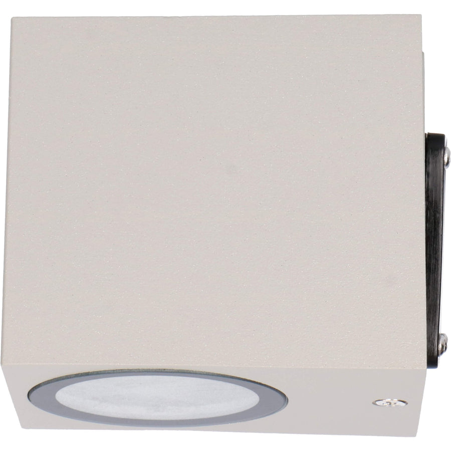 LED outdoor wall lamp with GU10 fitting - Rome - Square - IP44 - Gray - LED.nl