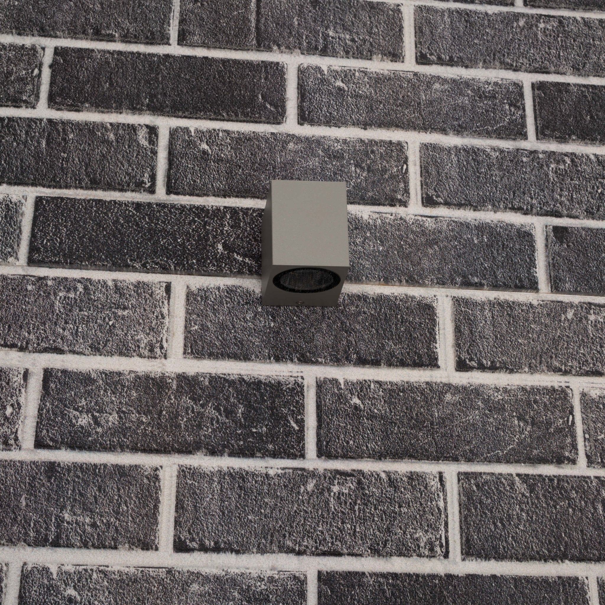 LED Wandlamp buiten met GU10 fitting - Rome - Vierkant - IP44 - Grijs - LED.nl