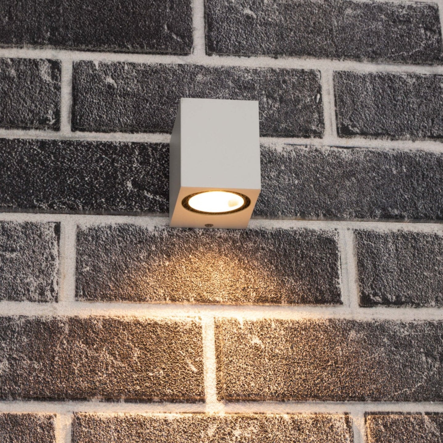 LED Wandlamp buiten met GU10 fitting - Rome - Vierkant - IP44 - Wit - LED.nl