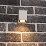 LED Wandlamp buiten met GU10 fitting - Rome - Vierkant - IP44 - Wit - LED.nl