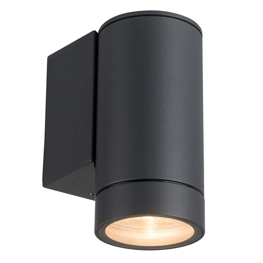 LED's Light Outdoor Wall Lamp - GU10 fitting - IP44 waterproof - Anthracite - Model Carpi - LED.nl