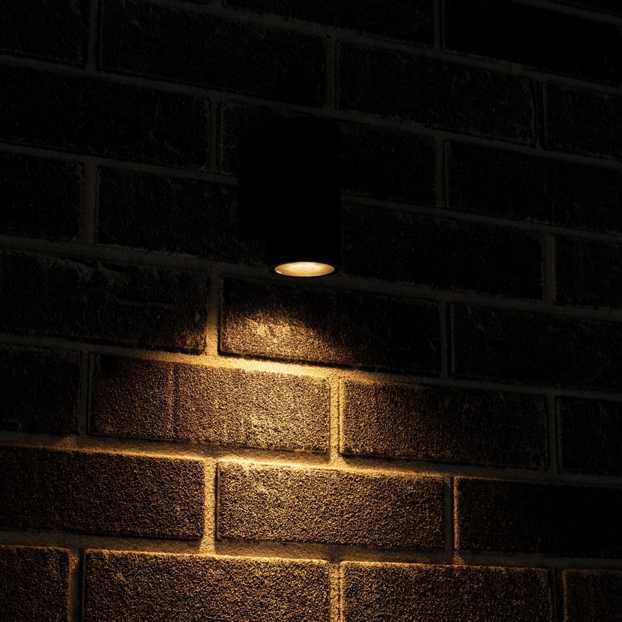 LED's Light Outdoor Wall Lamp - GU10 fitting - IP44 waterproof - Anthracite - Model Carpi - LED.nl