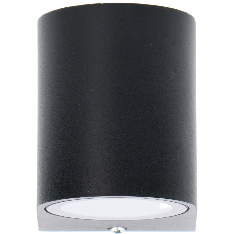 5 pack - LED's Light LED Wandlamp buiten met GU10 fitting - Rond - Model San Marino - IP44 - Zwart Wandlampen LED.nl