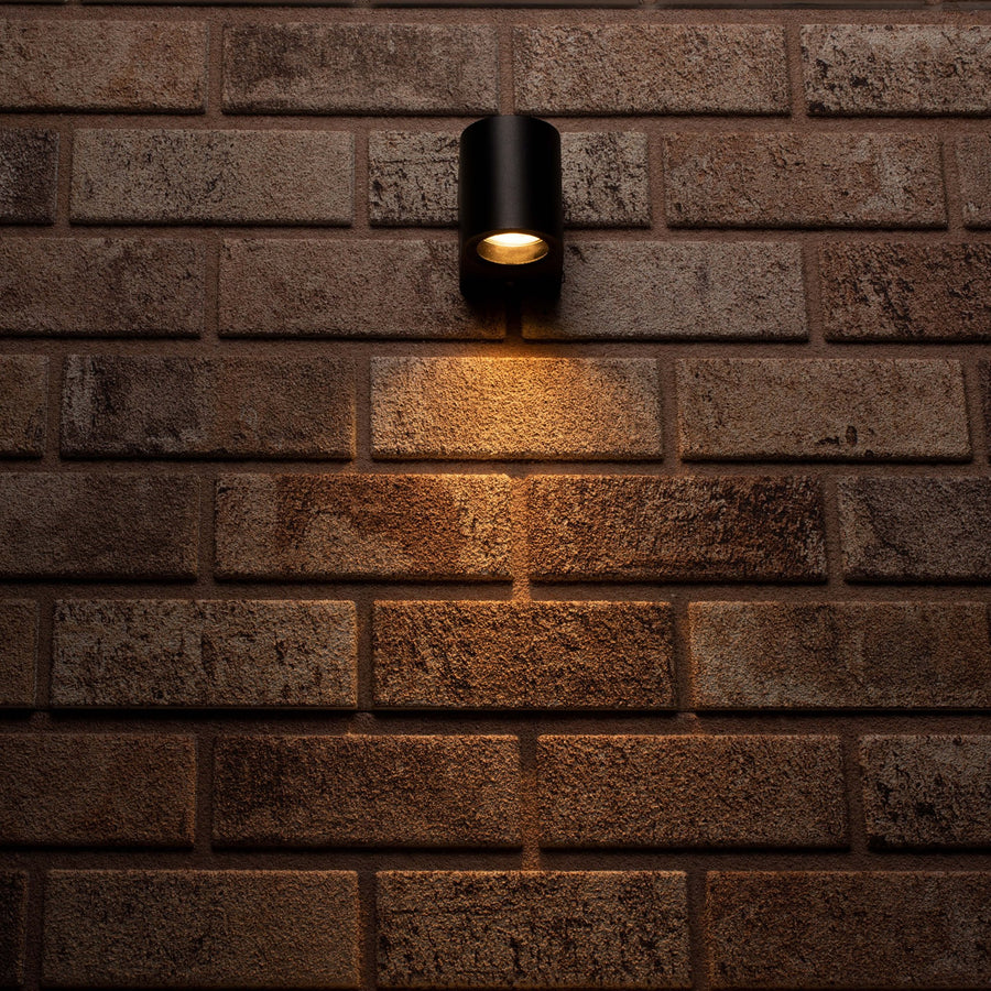 5 pack - LED's Light LED Wandlamp buiten met GU10 fitting - Rond - Model San Marino - IP44 - Zwart Wandlampen LED.nl