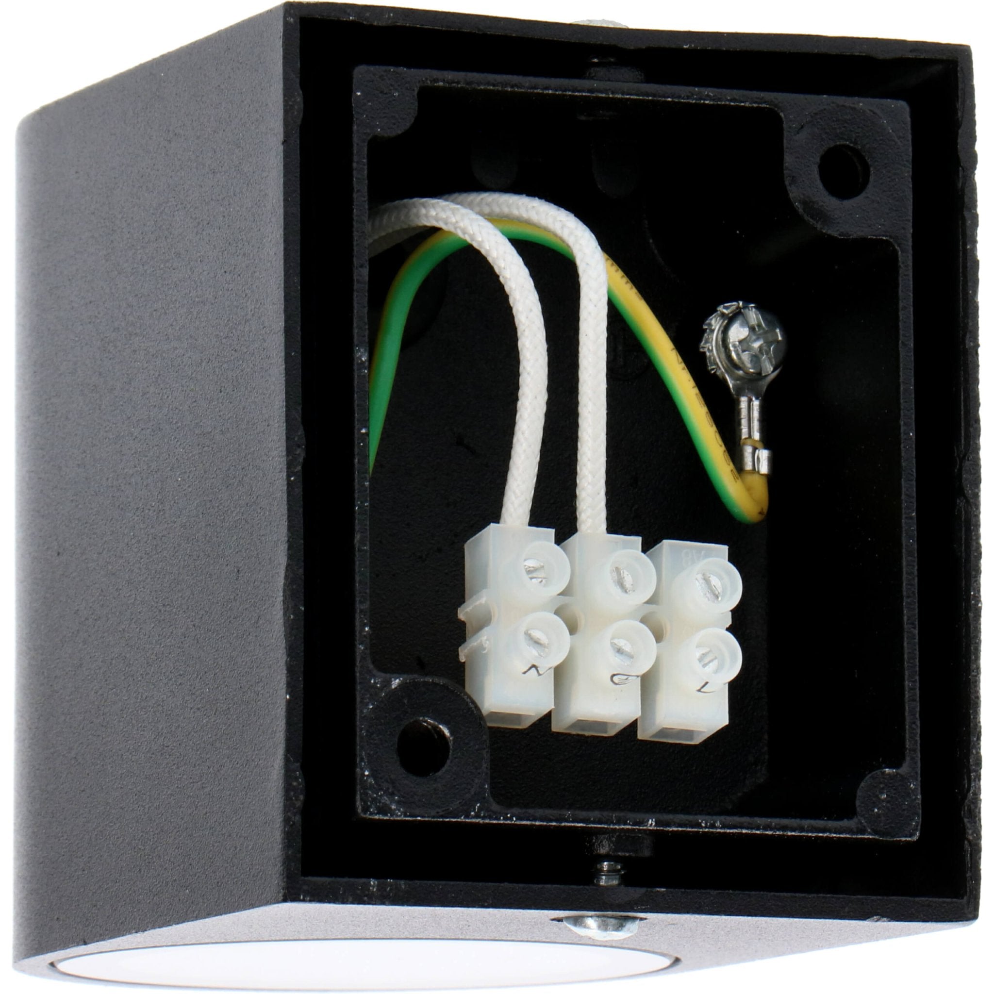 5 pack - LED's Light LED Wandlamp buiten met GU10 fitting - Rond - Model San Marino - IP44 - Zwart Wandlampen LED.nl