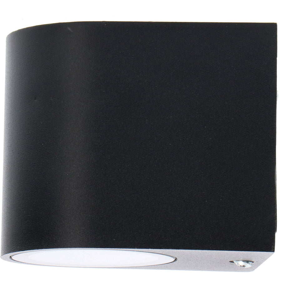 5 pack - LED's Light LED Wandlamp buiten met GU10 fitting - Rond - Model San Marino - IP44 - Zwart Wandlampen LED.nl