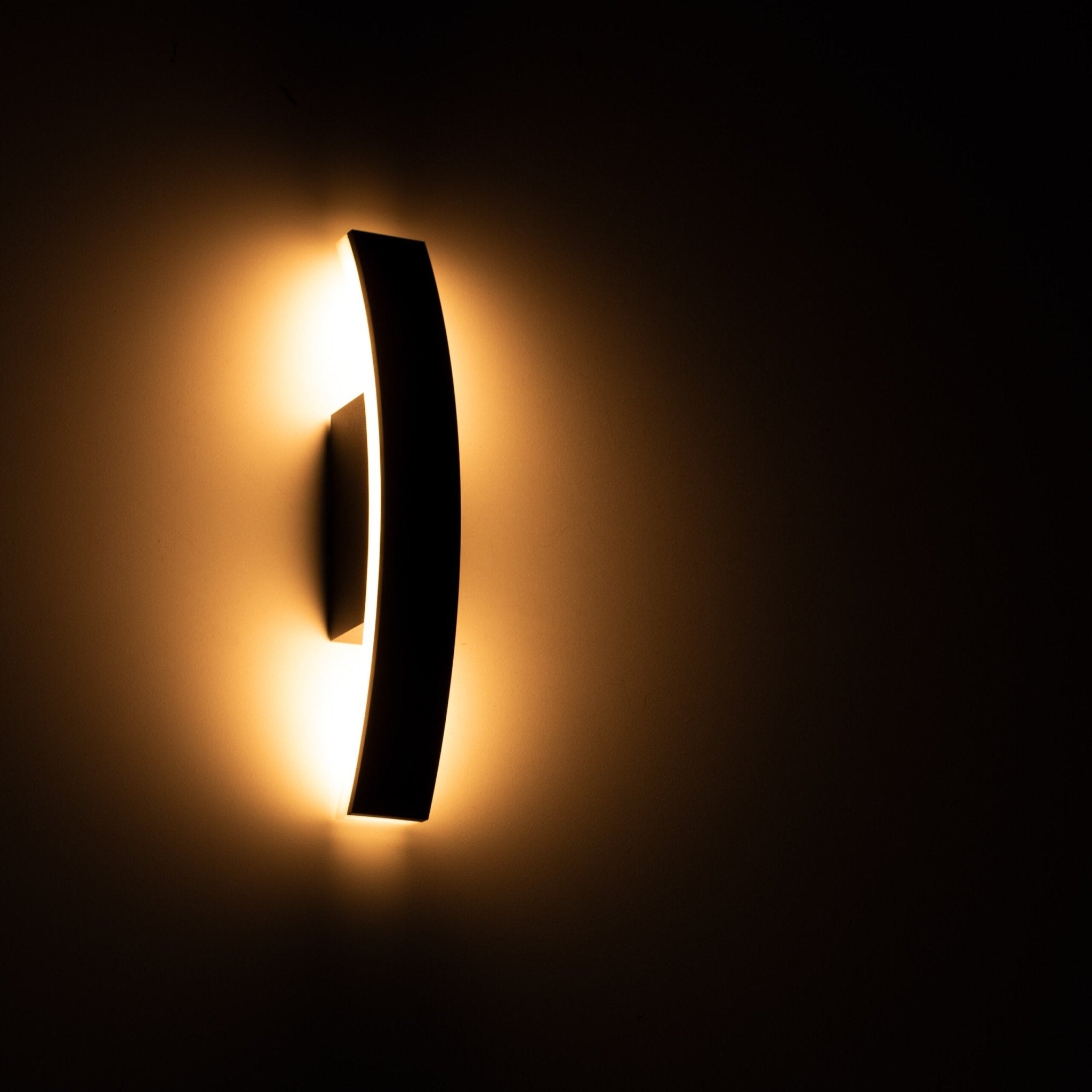 LED Wandlamp buiten - Rondom warm wit licht - IP54 - Todi - Antraciet - LED.nl