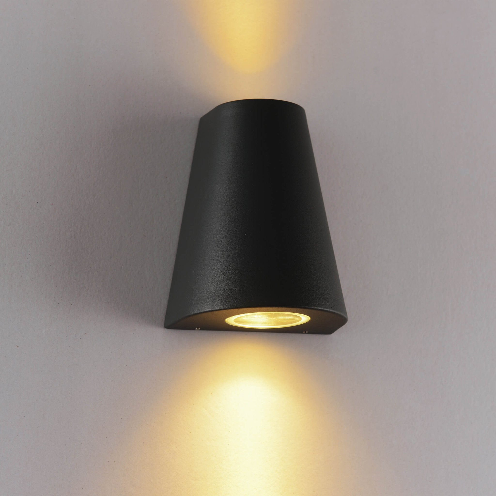 LED Wandlamp buiten - Vaas met 2 lichtpunten - Como - IP44 - Antraciet - LED.nl