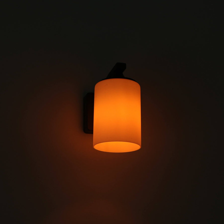 2 pack LED's Light LED Wandlamp Milky met E27 fitting - IP44 - Model Noto - Antraciet Wandlampen LED.nl