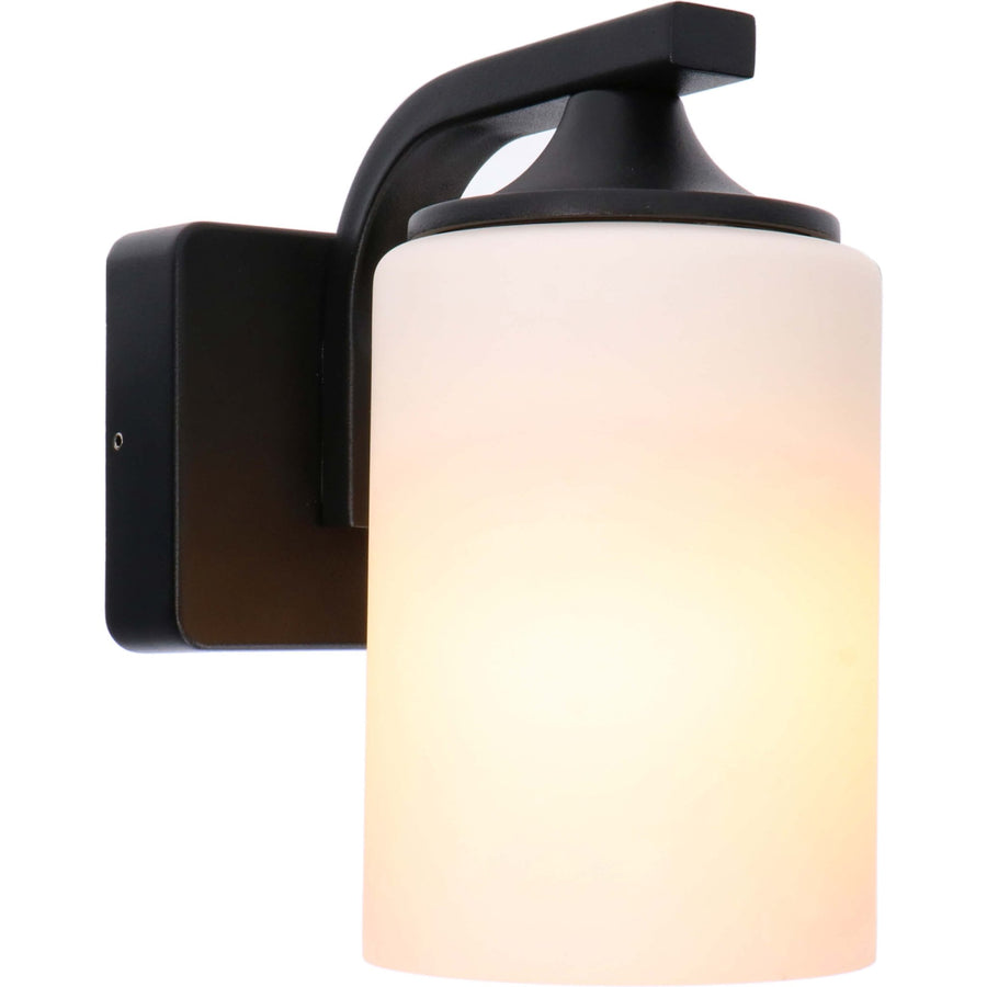 2 pack LED's Light LED Wandlamp Milky met E27 fitting - IP44 - Model Noto - Antraciet Wandlampen LED.nl