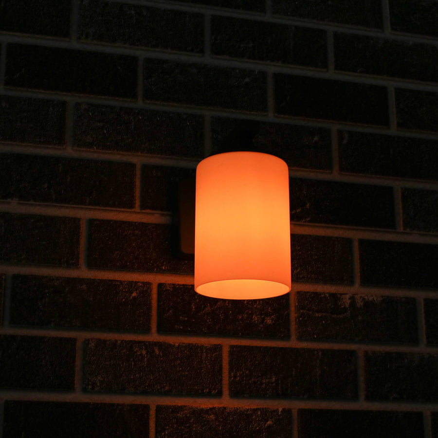 2 pack LED's Light LED Wandlamp Milky met E27 fitting - IP44 - Model Noto - Antraciet Wandlampen LED.nl