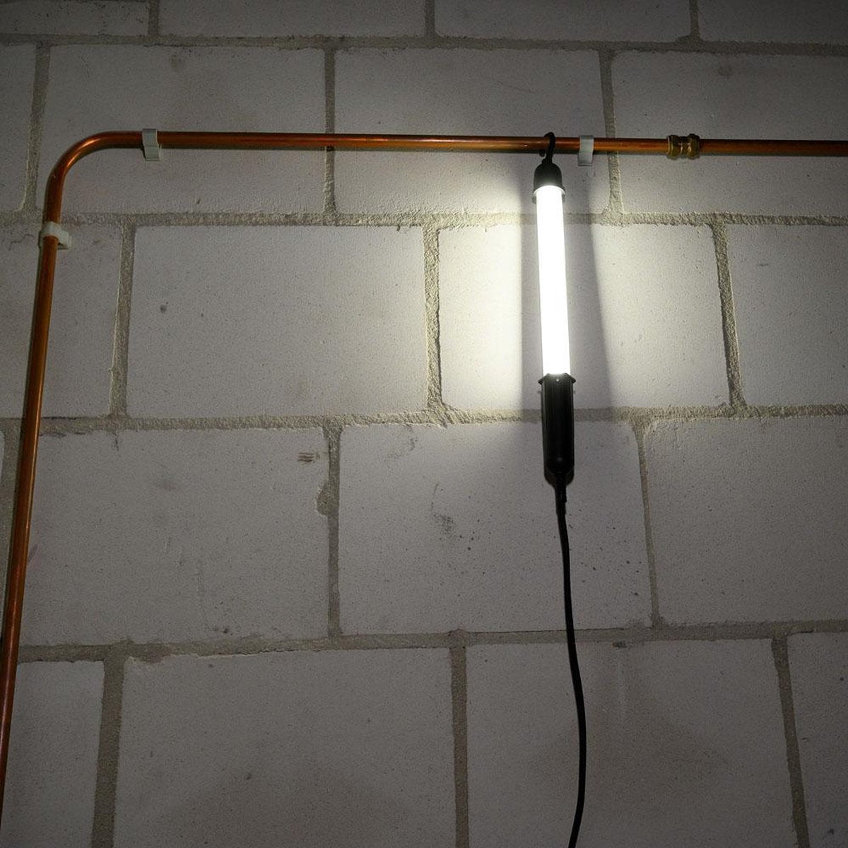 LED Werklamp met 5 meter snoer - Inspectielamp met haak - 350 lm - Zwart - LED.nl