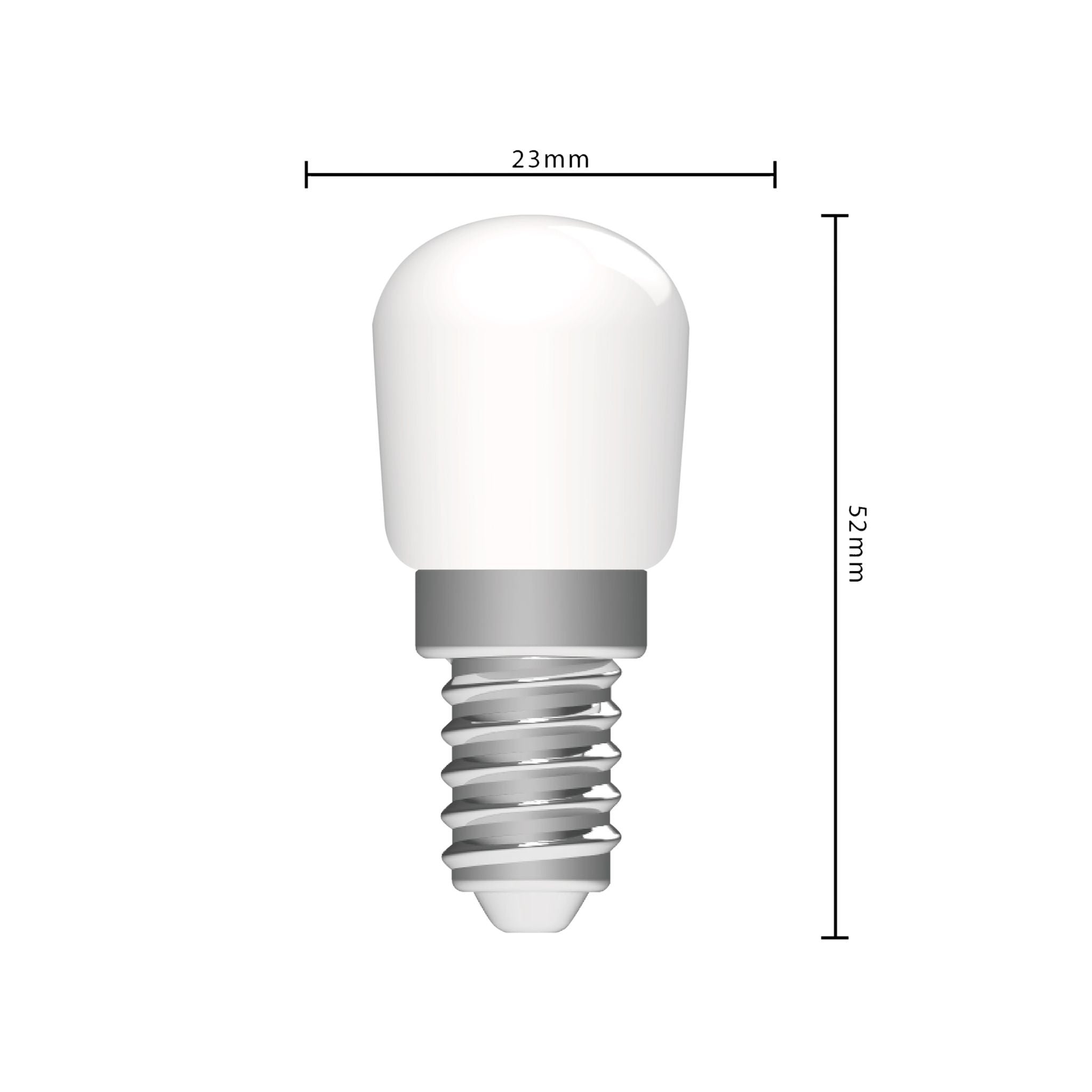 LongLife LED Lamp E14 - T26 - Geschikt voor koelkast en afzuigkap - Warm wit - 2W (19W) - LED.nl