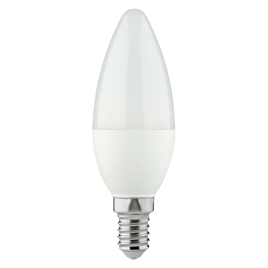 LongLife LED Lampe Kerze E14 - Matt - Warmweißes Licht - 4W ersetzt 40W - Vorteilspack - 5 Kerzenlampen - LED.de