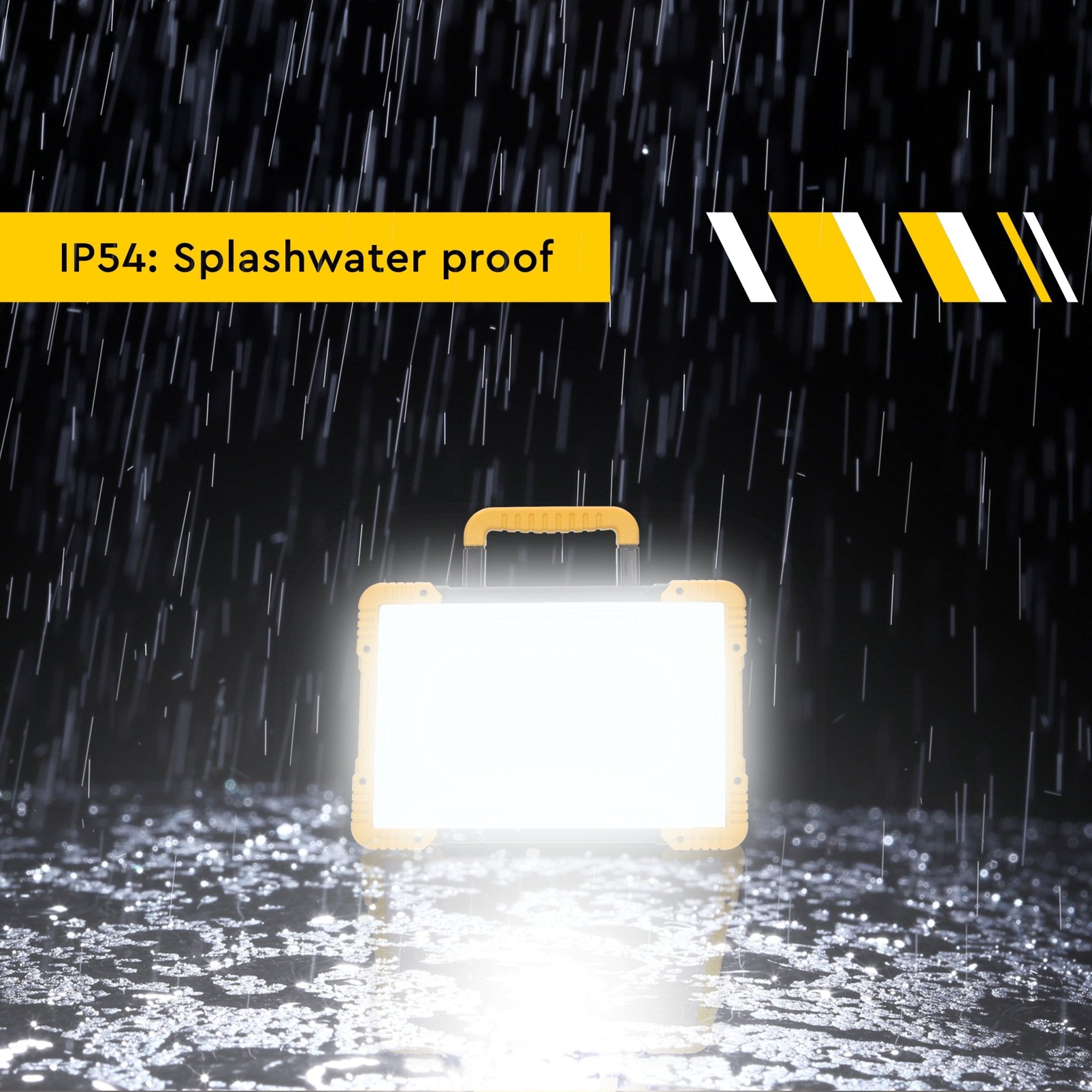 MultiPro Hybride LED bouwlamp 47W – Bedraad en draadloos te gebruiken – 5500 lumen – IP54 – Rough Service Tested - LED.nl