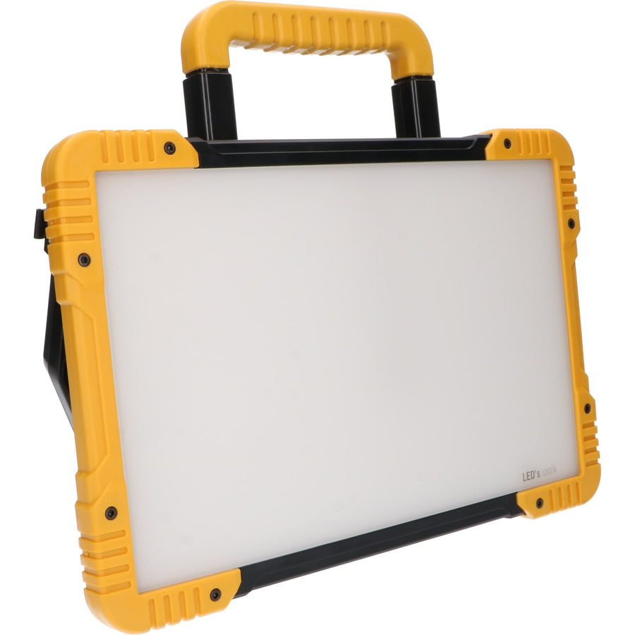 LED's Light 18V Hybride LED Bouwlamp 5500lm - Incl Adapters - Bedraad en draadloos te gebruiken – IP54 – Rough Service Tested – 47W Bouwlampen LED.nl