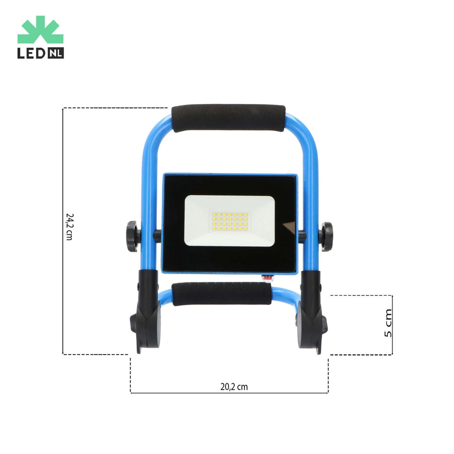 LED's Light Basic Werklamp 700 - Oplaadbaar met accu - Compact en opvouwbaar – IP54 Werklampen LED.nl