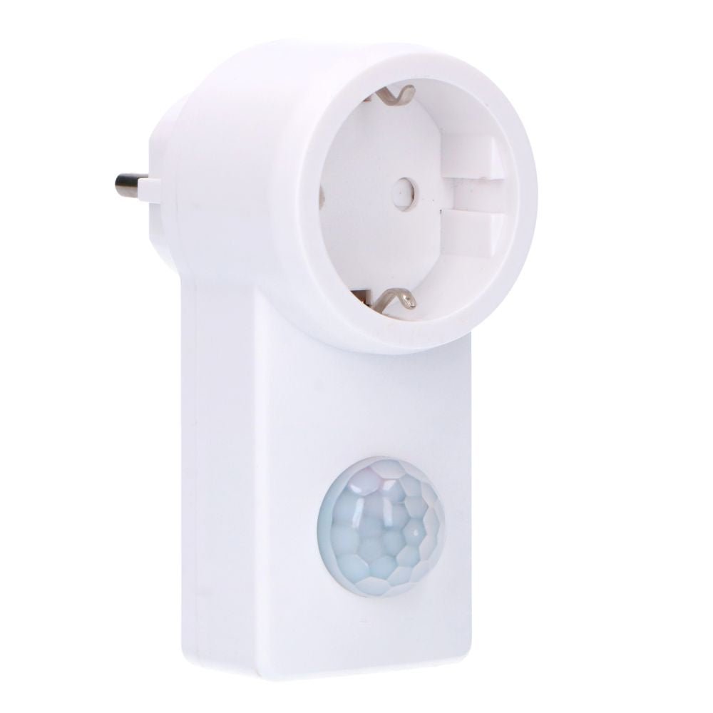 Plug-in Bewegingssensor met stopcontact - Bewegingssensor met 10 meter bereik - LED.nl