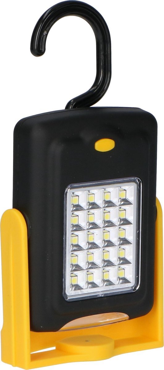 Portable mini LED Looplamp met magneet en haak - Draadloos op batterijen - 120 lm - LED.nl