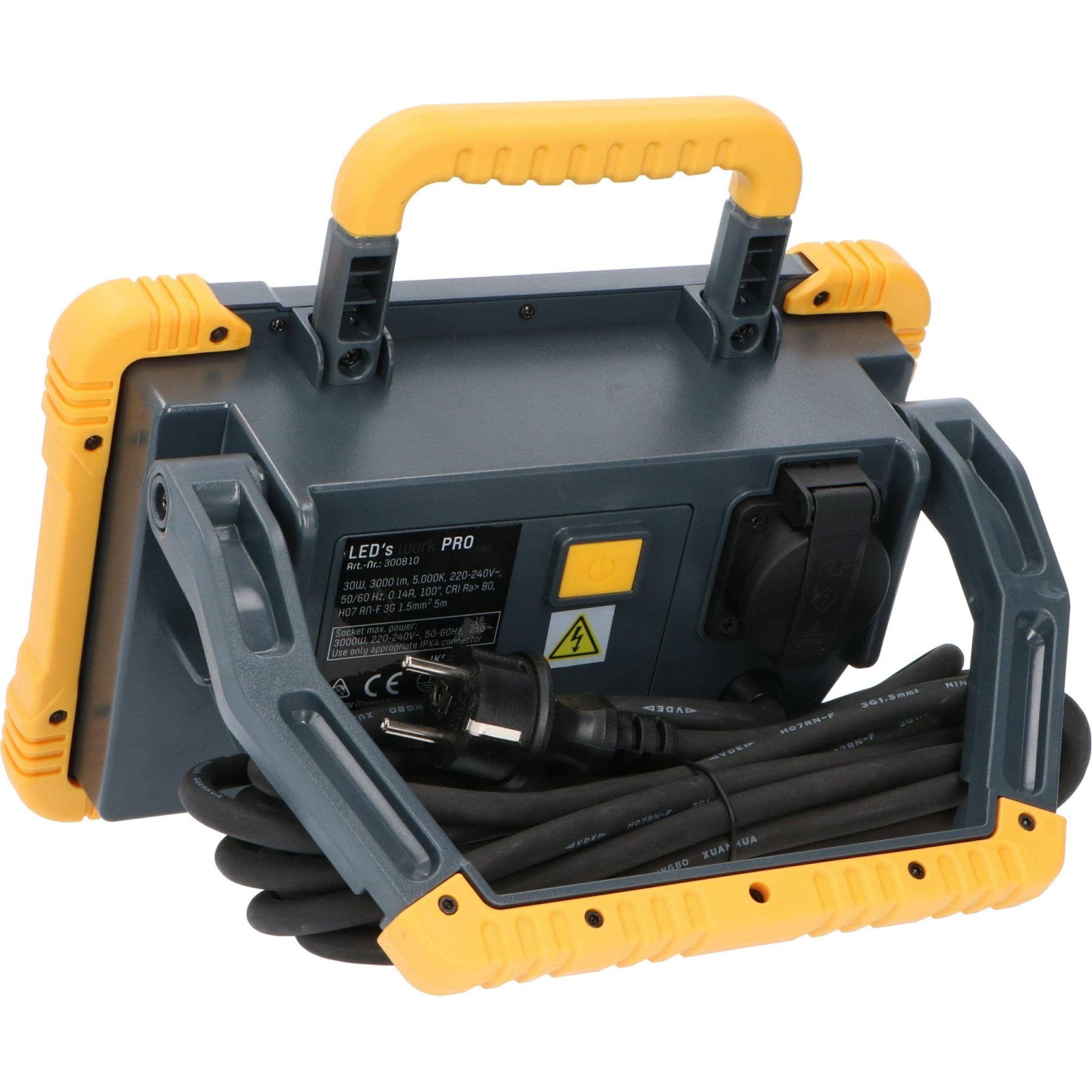 LED's Work Premium LED Werklamp 3200 - 5 meter kabel - Rough Service Tested - IP54 waterdicht - 30W Bouwlampen LED.nl