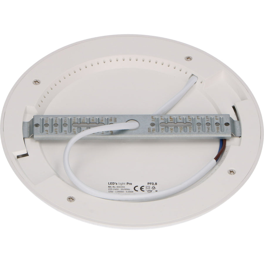 PRO LED Recessed ceiling lamp ø 16 cm - Ultra thin - Dimmable cold white light - 12W  - LED.nl