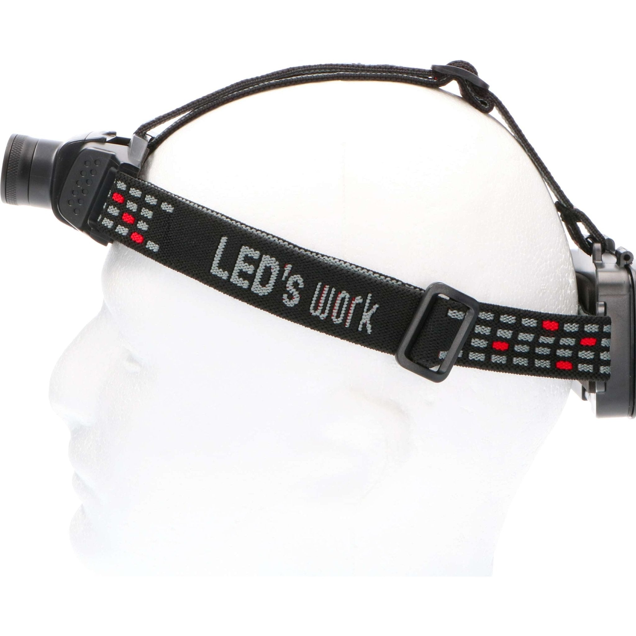 Professional LED Hoofdlamp op batterijen met zoomfunctie - IP44 - Dimbaar licht - 400 lm - LED.nl