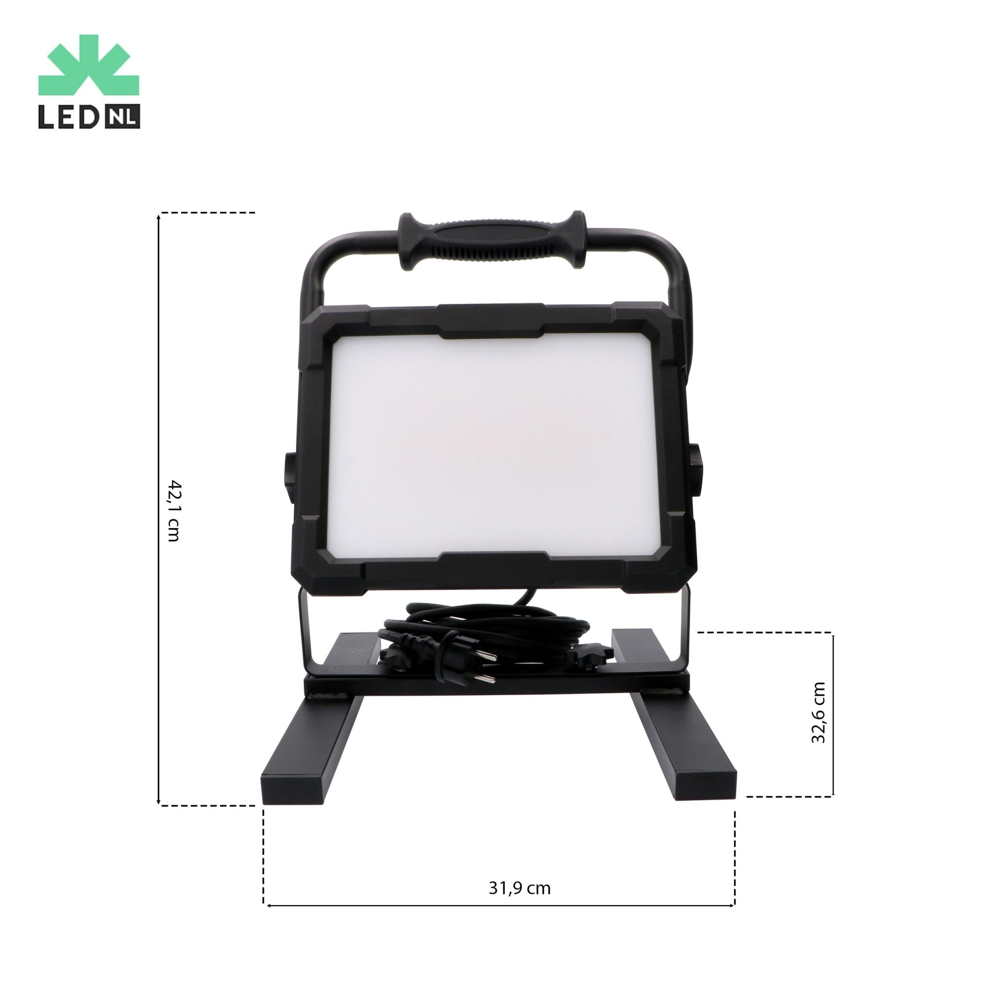 LED's Work Professionele LED Bouwlamp 13000 - Rough Service Tested - 5 meter snoer - 150W - IP65 Bouwlampen LED.nl