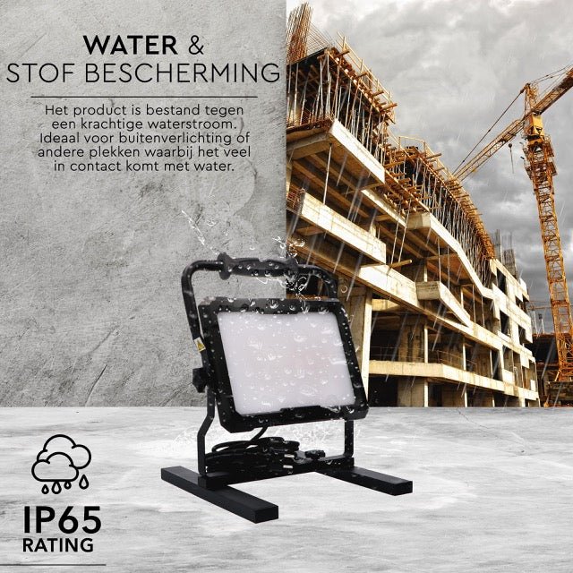 LED's Work Professionele LED Bouwlamp 13000 - Rough Service Tested - 5 meter snoer - 150W - IP65 Bouwlampen LED.nl