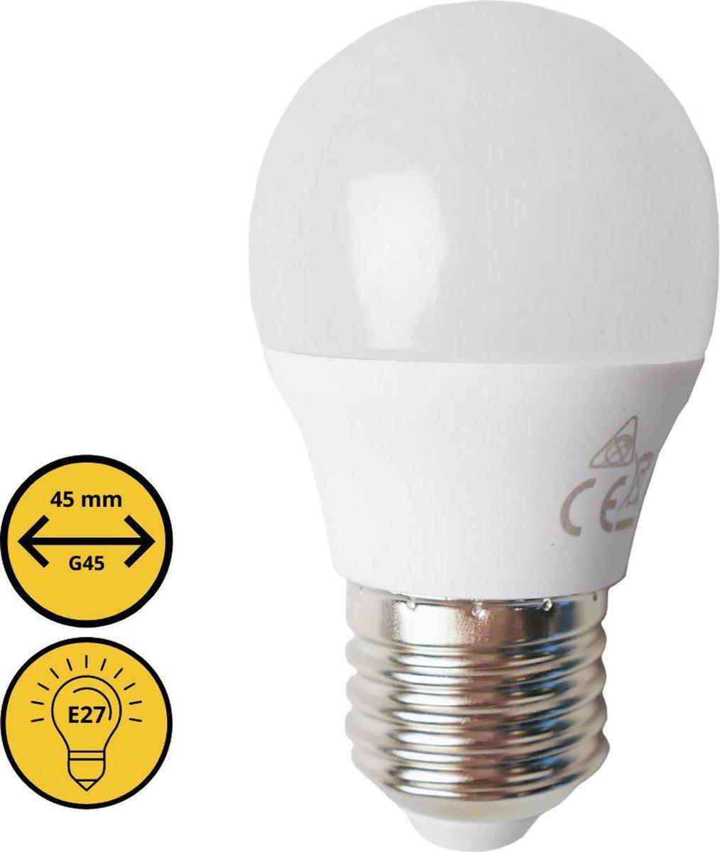 Proventa LED lamp met grote E27 fitting - diameter van 45 mm - G45 Peerlamp Lichtbronnen LED.nl