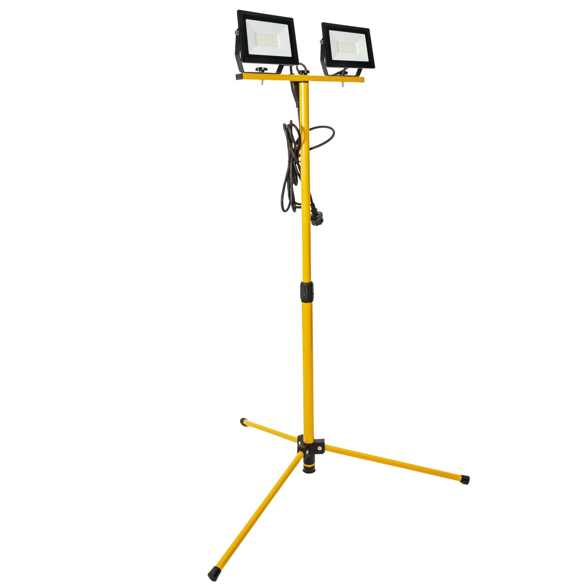 ProWork DUO Tripod LED werklampen op statief - In hoogte verstelbaar - 6370 lm Bouwlampen Led.nl