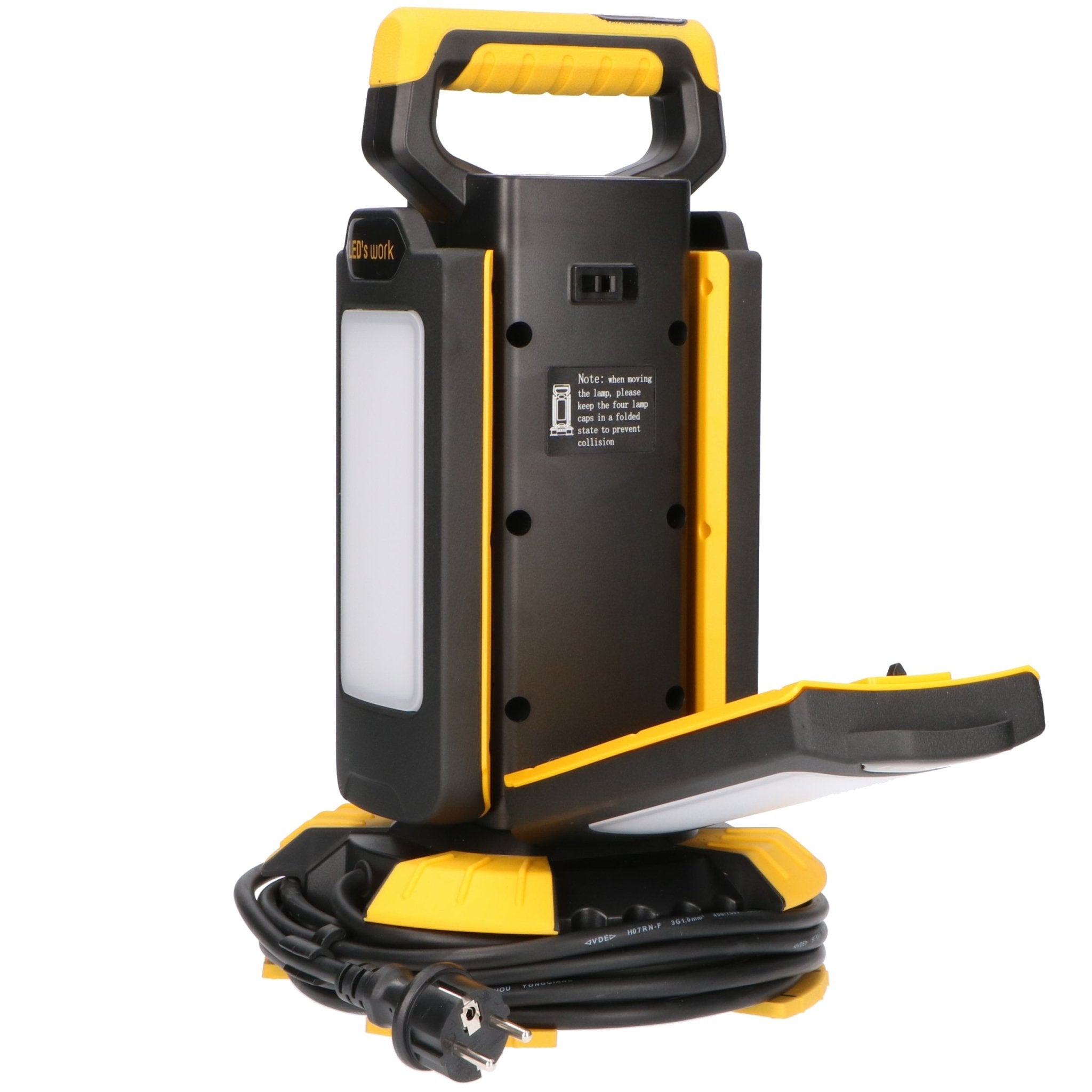 ProWork LED Bouwlamp met rondom licht - 4 lichtpunten - Dimbaar licht - 14000 lm - LED.nl