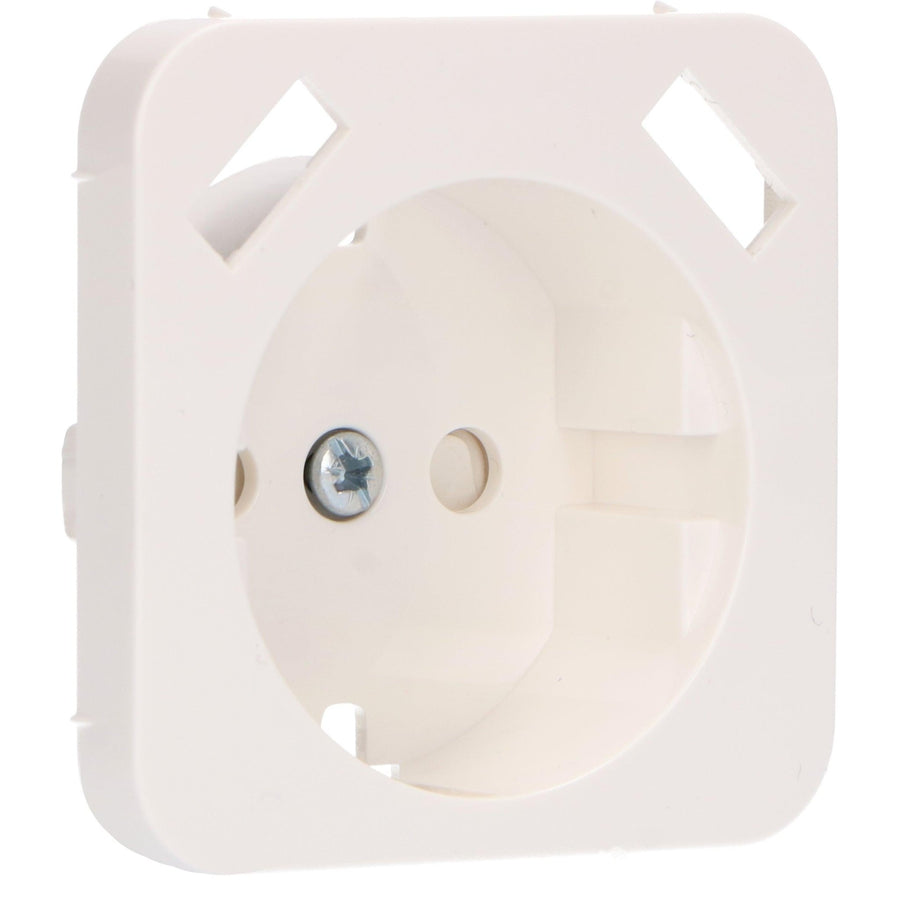 Reflex Inlegplaat rond voor wandcontactdoos met 2 USB - Wit Stekkers LED.nl