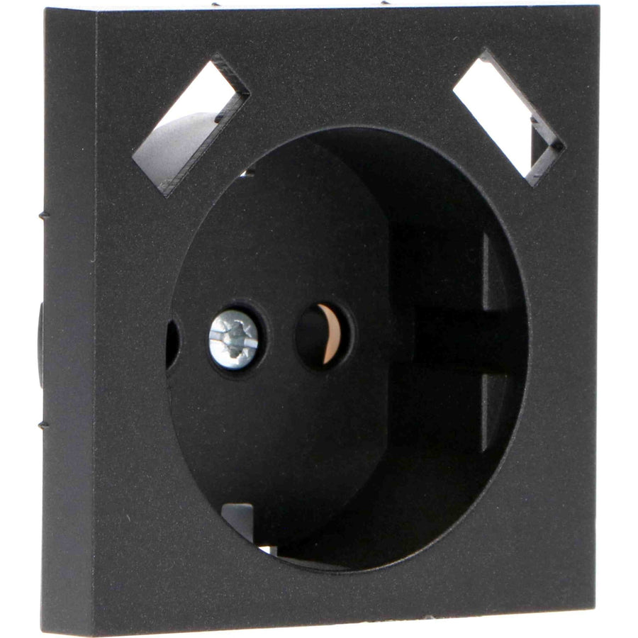 Reflex-Einsatzplatte für Wandsteckdose mit 2 USB – Schwarz - LED.de
