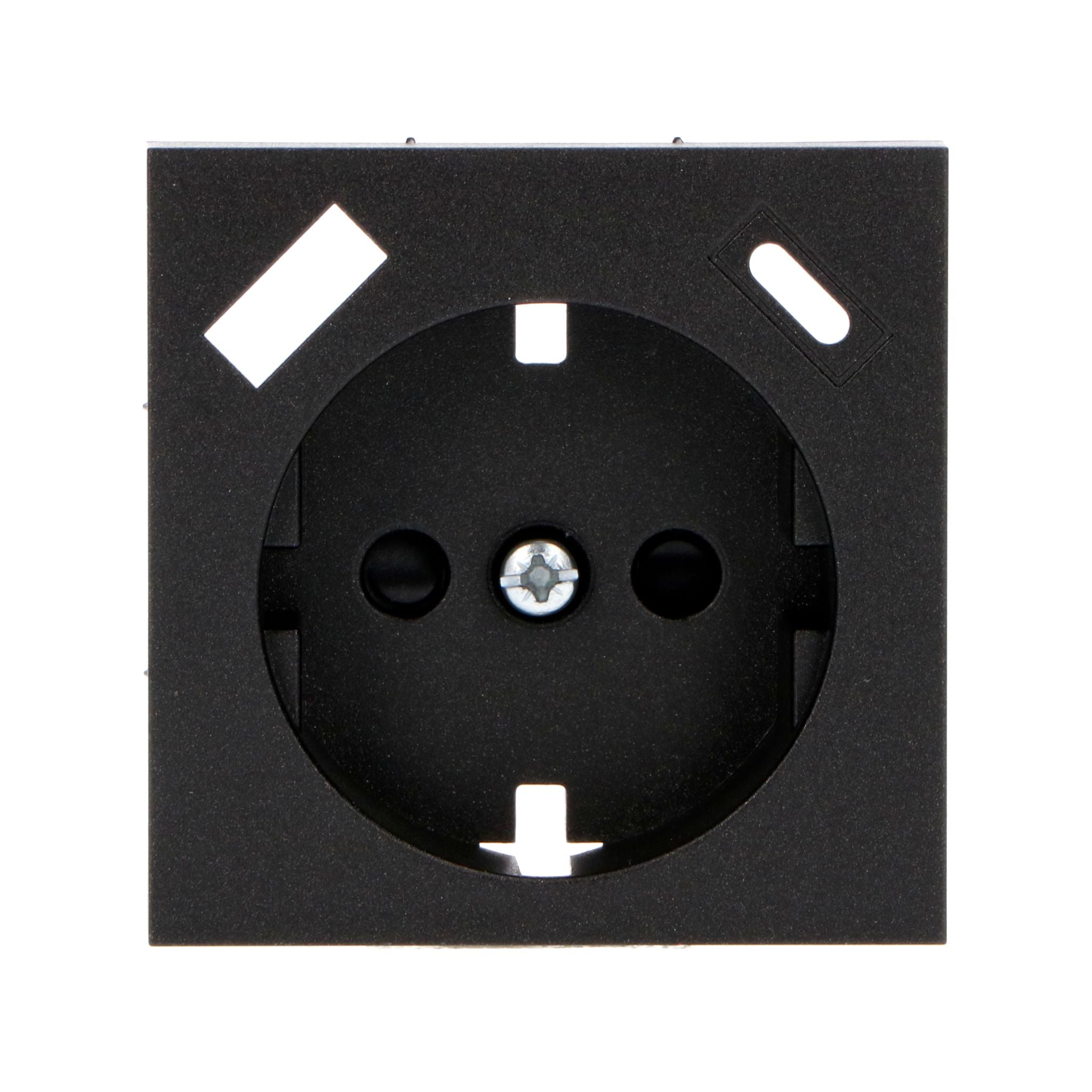 Reflex Inlegplaat voor wandcontactdoos met USB-C & USB - Zwart - LED.nl