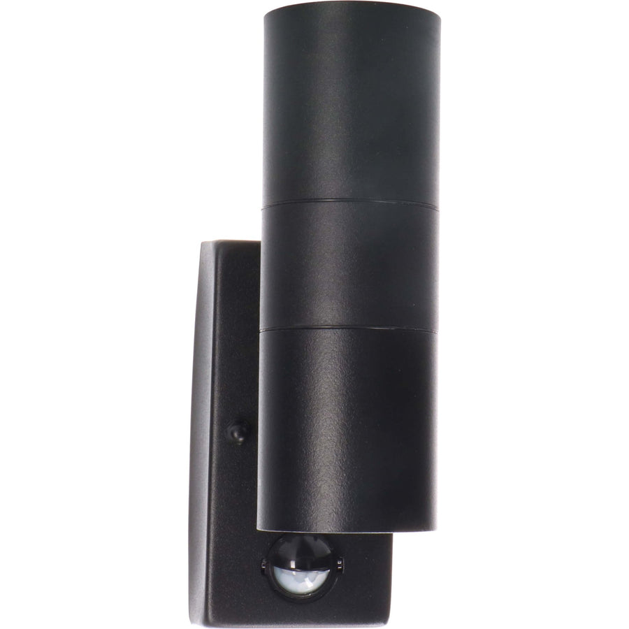 LED's Light RVS LED Buitenlamp met Bewegingssensor - 2 lichts up & down - IP44 - Zwart Buitenlampen LED.nl