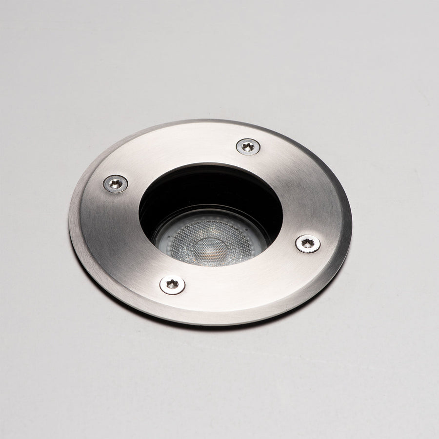 LED's Light RVS LED Grondspot inbouw rond - Voor oprit en tuin - IP67 waterdicht - Zilver Grondspotjes LED.nl
