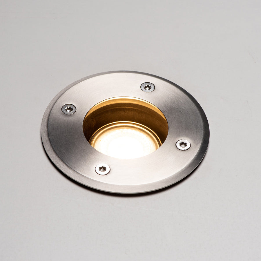 LED's Light RVS LED Grondspot inbouw rond - Voor oprit en tuin - IP67 waterdicht - Zilver Grondspotjes LED.nl