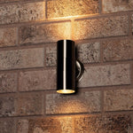 RVS LED Muurlamp buiten - Spot met 2 x GU10 fitting - Monza - IP44 - Zilver - LED.nl