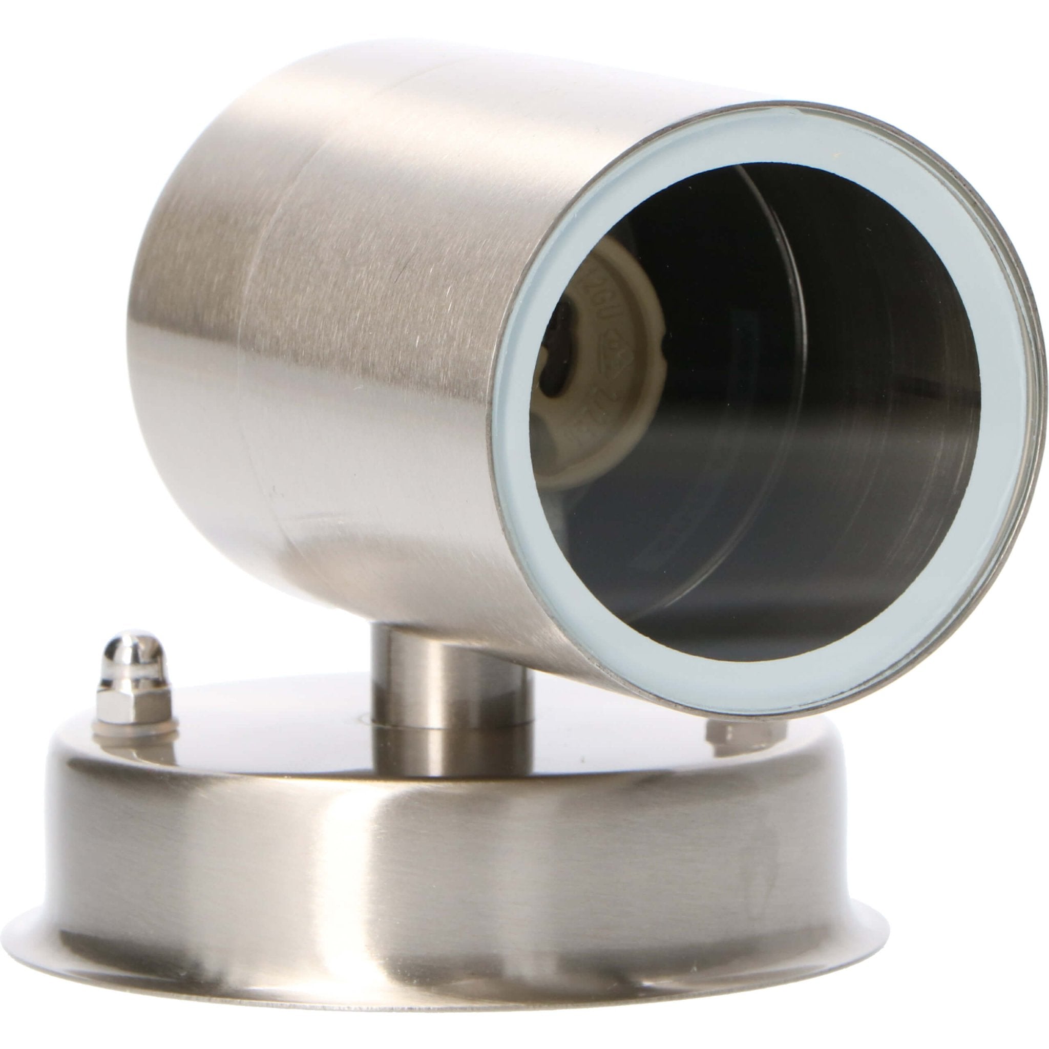 RVS LED Wandlamp buiten - Spot met GU10 fitting - Monza - IP44 - Zilver - LED.nl