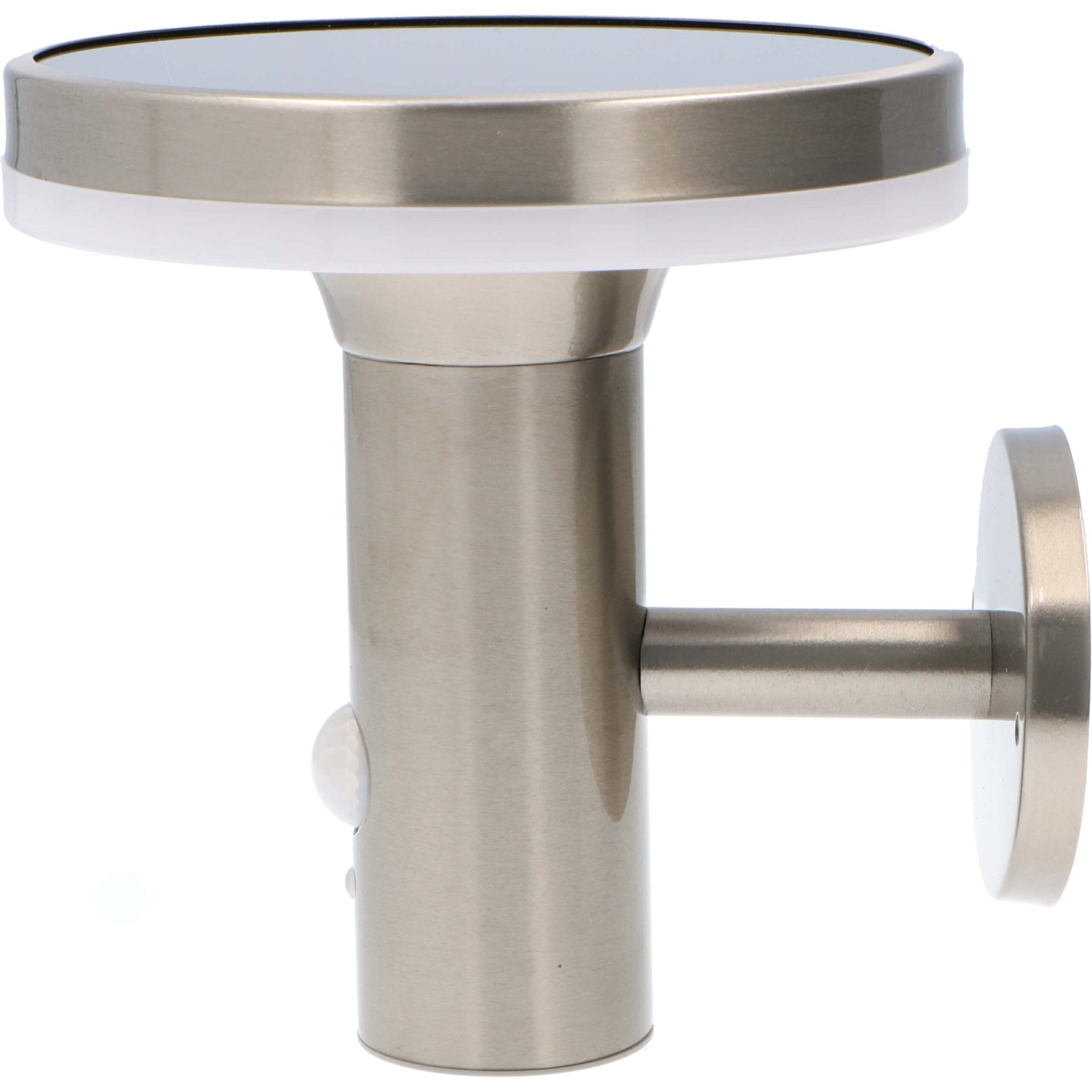 RVS Solar LED Buitenlamp met bewegingssensor - Draadloos - 3 standen - Zilver - LED.nl