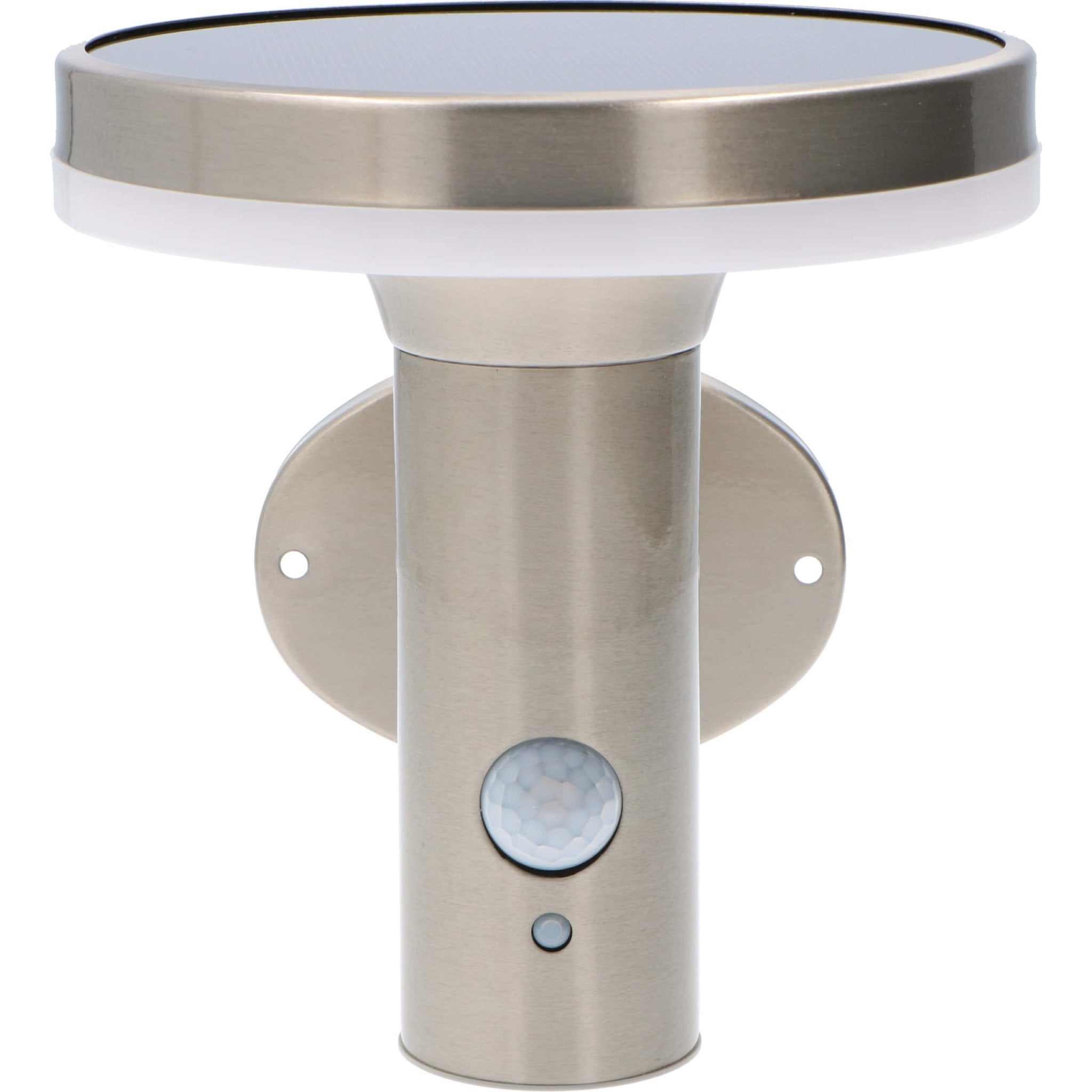 RVS Solar LED Buitenlamp met bewegingssensor - Draadloos - 3 standen - Zilver - LED.nl