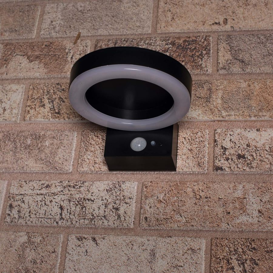 RVS Solar LED Buitenlamp met bewegingssensor - Draadloos - 3 standen - Zwart Buitenlampen LED.nl