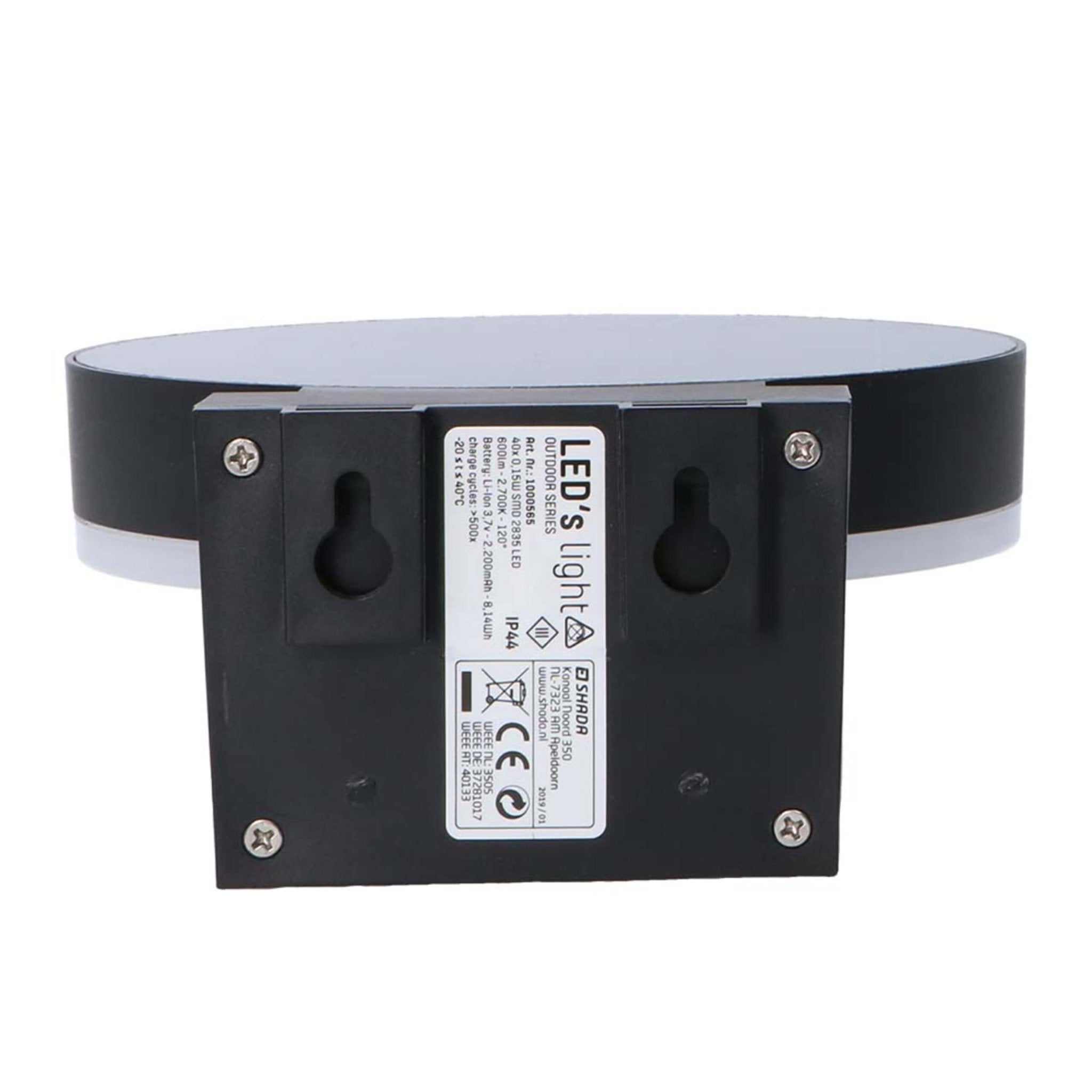 RVS Solar LED Buitenlamp met bewegingssensor - Draadloos - 3 standen - Zwart - LED.nl