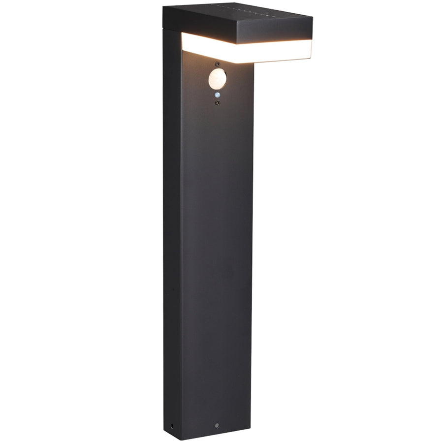 LED's Light stainless steel Solar LED Garden Lamp Pole Lamp with Motion Sensor - Wireless - 3 Modes - Black - LED.nl