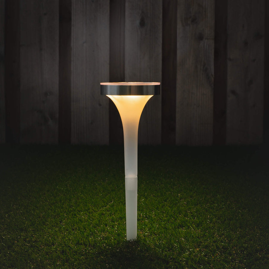 Solar LED Spotlight with sensor - Warm white + RGB - Auto on/off - Tours - 32 cm - LED.nl