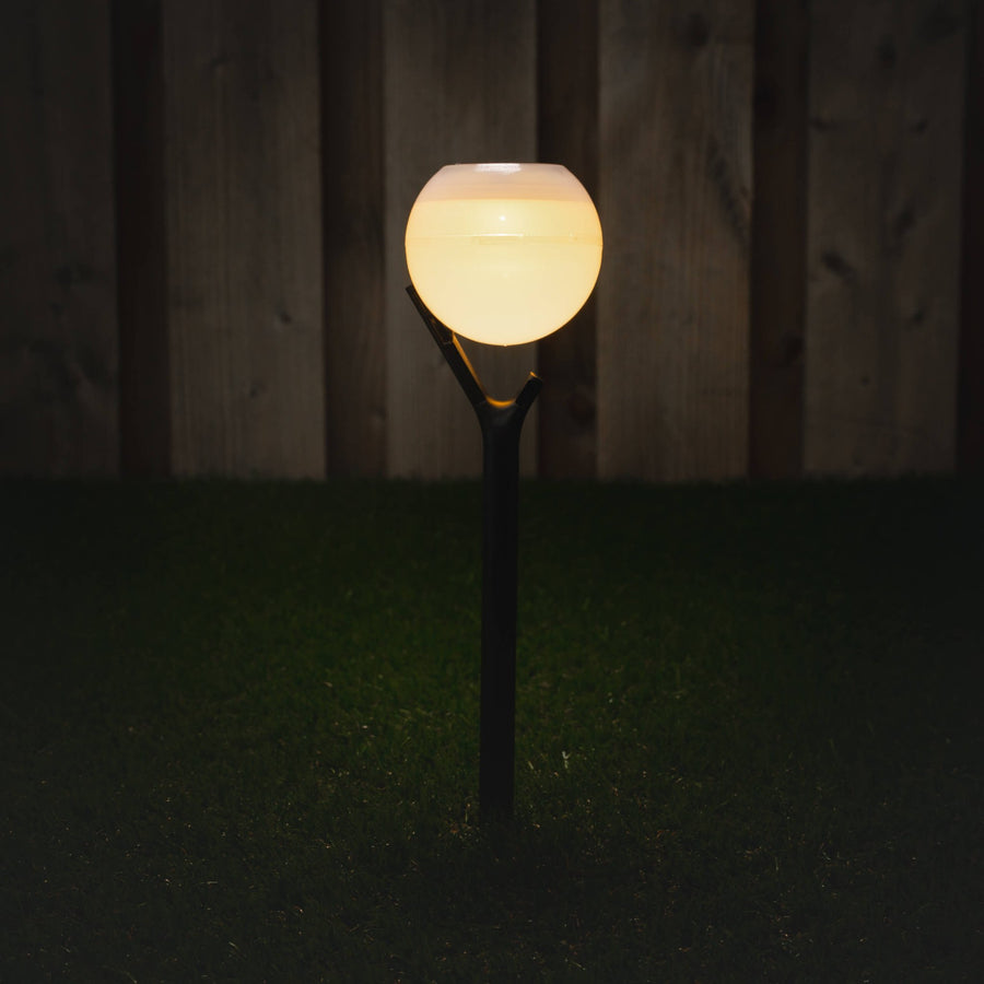 Solar LED Tuinlamp met sensor - Nice - Draadloos - Warm wit - Auto aan/uit - 40 cm Buitenlampen LED.nl